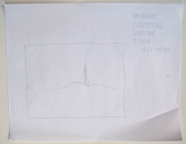 24 h perpetual motion food drawing